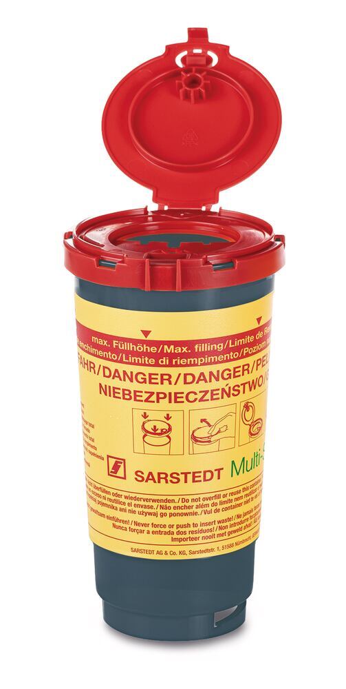 Multi-Safe twin plus 500 REC waste disposal container, PP, 0,5 l