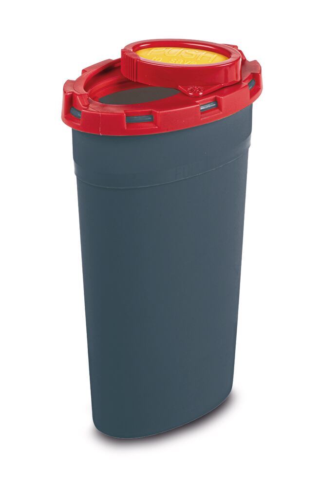 Multi-Safe sani 200 REC disposal box, PP, grey/red, 0,2 l