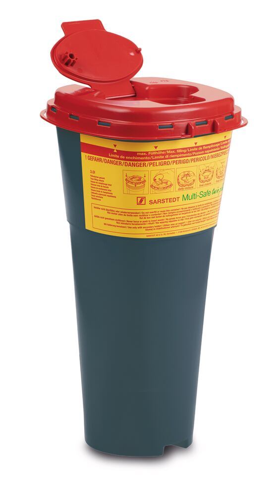 Multi-Safe twin plus 5000 REC waste disposal container, PP, 5 l