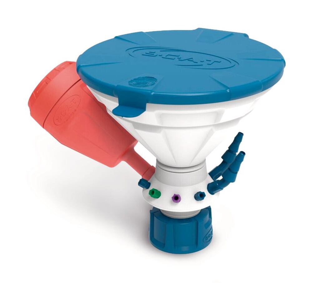 Universal Waste Hub JAN set, GL45, with funnel and exhaust air filter