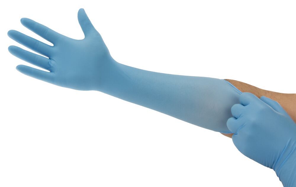 Microflex 93-243 disposable gloves, extra-long, size L