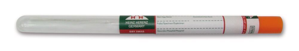 Swab without medium, sterile, aluminium rod/viscous, in tube