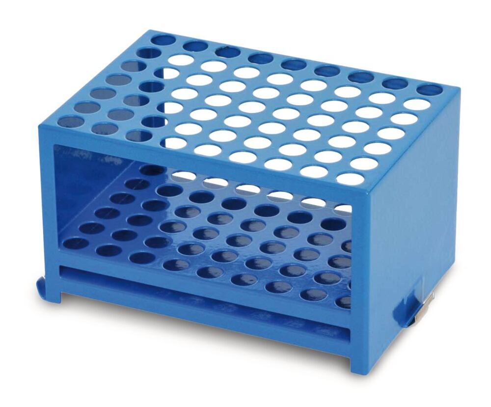 Rack for 63 test tubes, steel