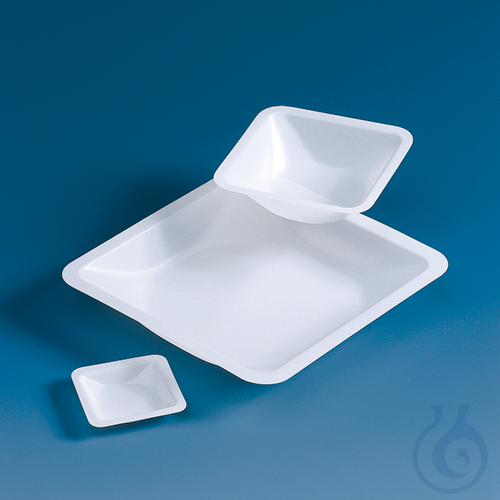 Weighing dish, PS, square, antistatic, 250 ml, 140 x 140 x 21 mm - Luminix Health