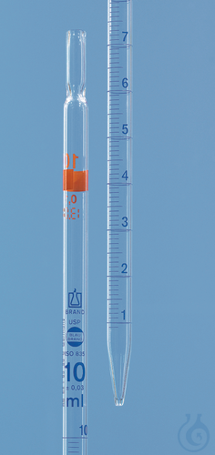 Grad. pipette BLAUBRAND AS USP type 2, 1 ml:0,01 ml, total delivery, DE-M - Luminix Health