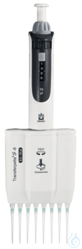 Transferpette S-8 Variable DE-M, 0,5 - 10 µl, with accessory