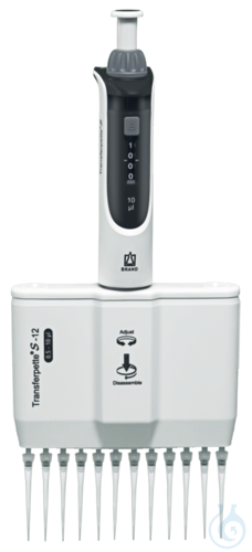 Transferpette S-12 Digital DE-M, 0,5 - 10 µl, with accessory