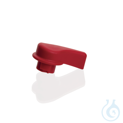 Valve lever recirculation valve for Titrette, red
