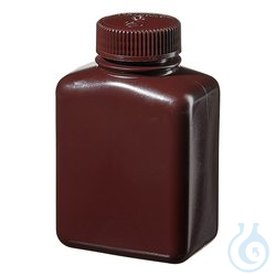 Nalgene™ Rectangular Amber HDPE Bottles