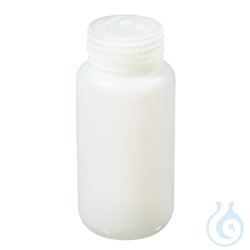 Nalgene™ Fluorinated Wide-Mouth HDPE Bottles with Closure