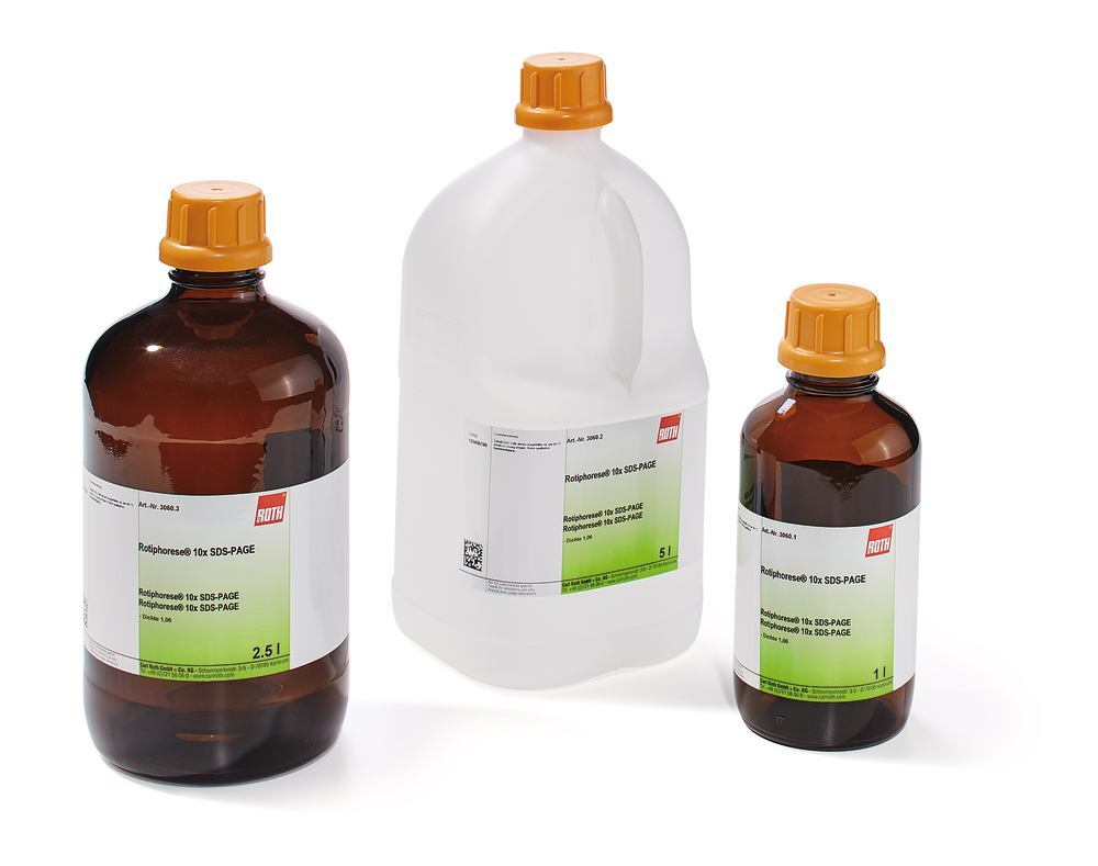 ROTIPHORESE® 10x, SDS-PAGE, 10x conc. buffer concentrate, 1 l, glass - Luminix Health
