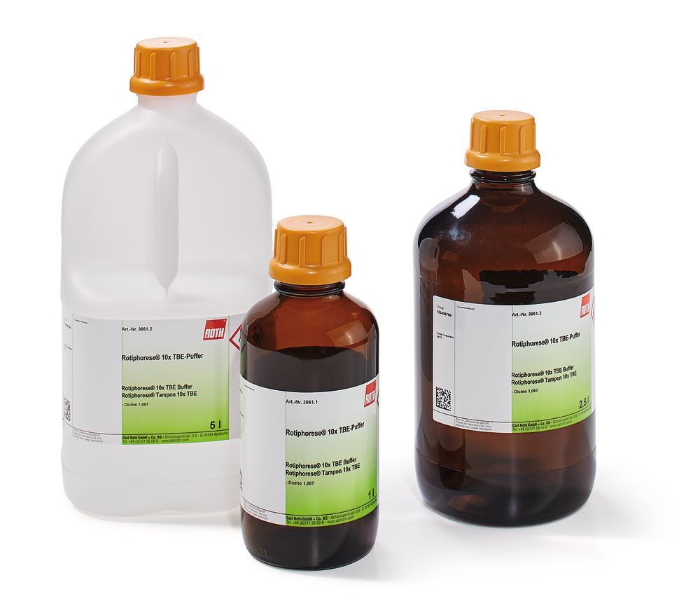 ROTIPHORESE® 10x TBE Buffer, 10x conc. buffer concentrate, 1 l, glass - Luminix Health