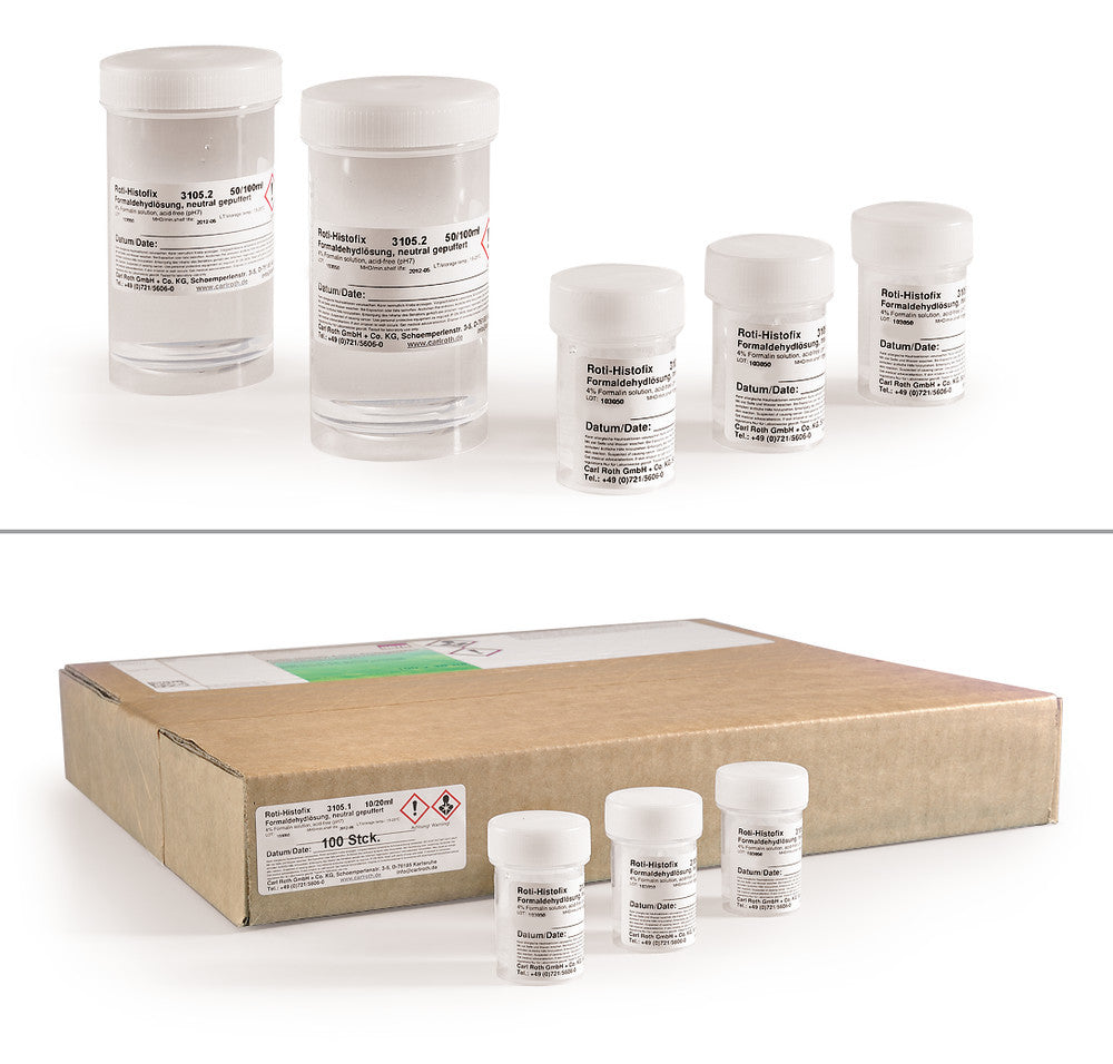 ROTI®Histofix 4,5%, prefilled containers, formaldehyde,, 32 unit(s), cardboard - Luminix Health