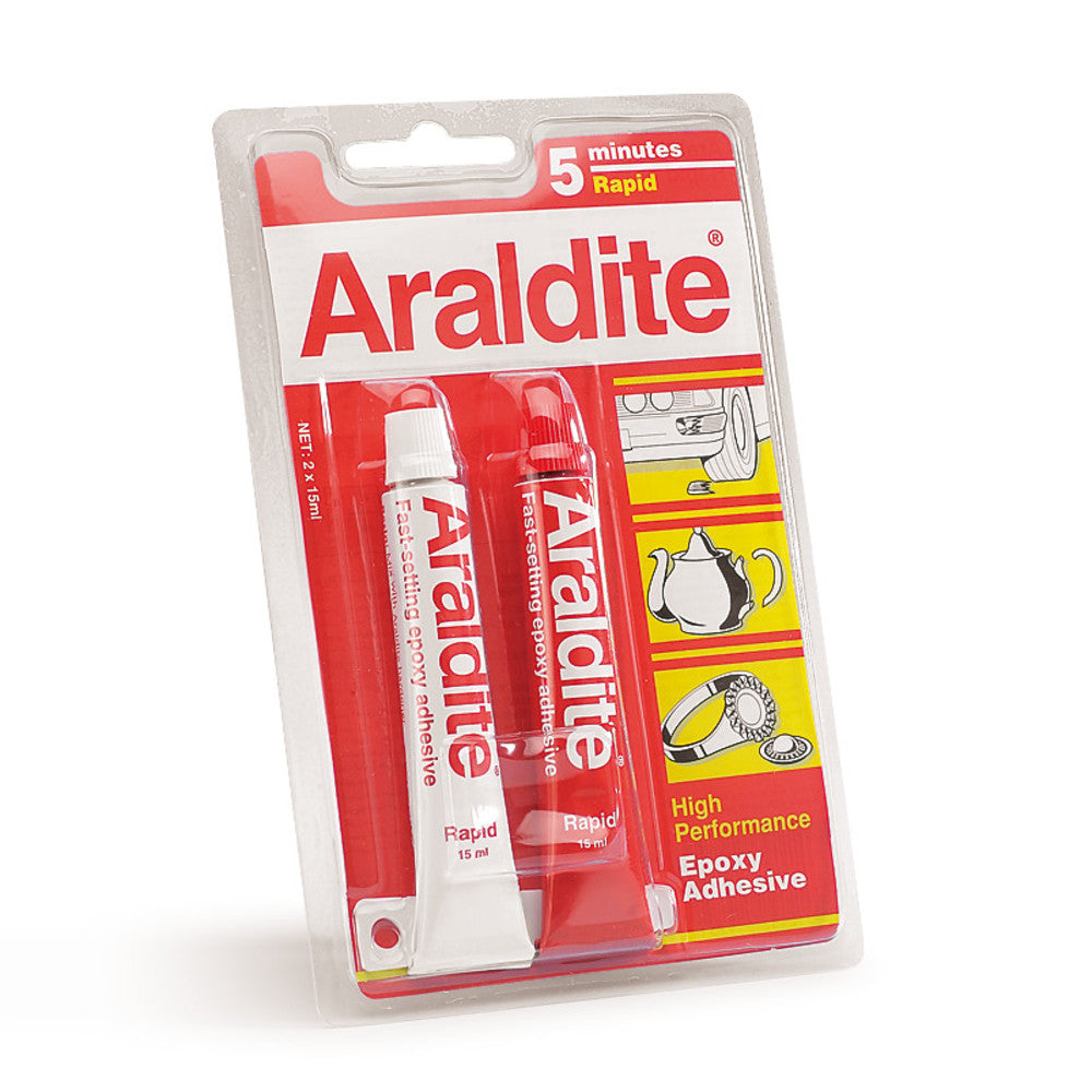 Araldite® Rapid, basis of epoxid-resin, two component all purpose glue,to +100°C - Luminix Health