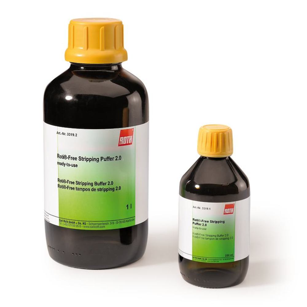 ROTI®Free Stripping Buffer 2.0, ready-to-use, 250 ml, glass - Luminix Health