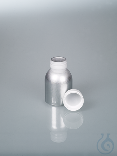 Aluminium bottle, UN, AL 99.5, 120 ml w/ cap