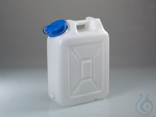 Wide-necked jerrycan, w/o thread, HDPE, 20l, w/cap