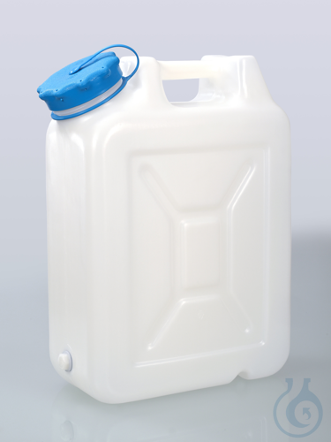 Wide-necked jerrycan, w/o thread, HDPE, 20l, w/cap