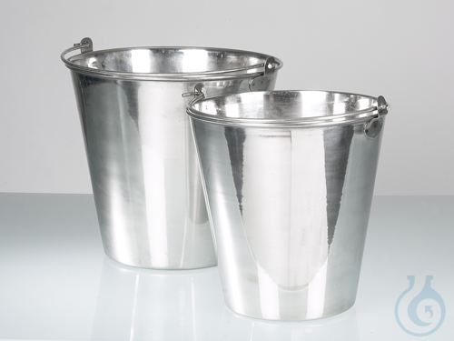 Bucket, stainless steel, AISI 304, capacity 10 l