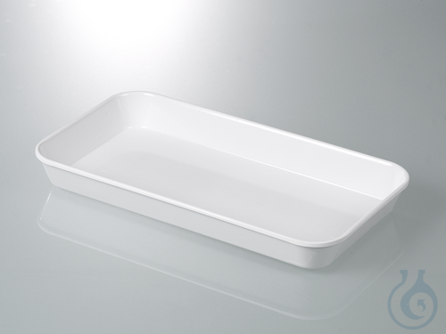 Instrument tray, melamine white, 1000 ml