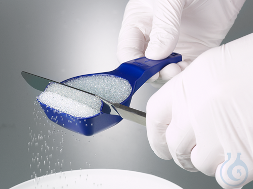 Volumetric spoon 50ml, PS blue detectable, sterile
