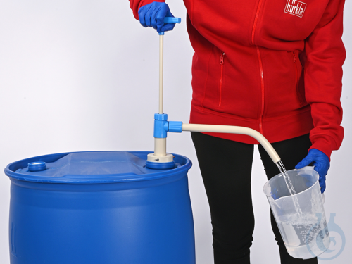 PP barrel pump w/discharge tube, 80cm, 260ml/ str.