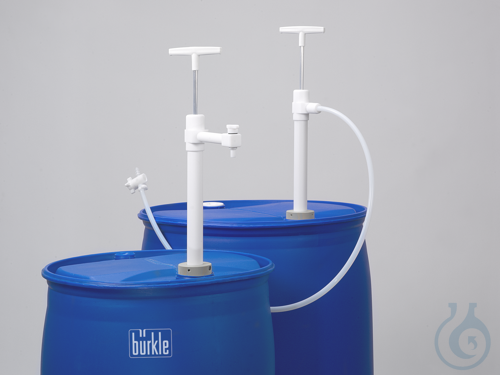 PTFE barrel pump Ultrapure w/ d. hose/stopc., 60cm