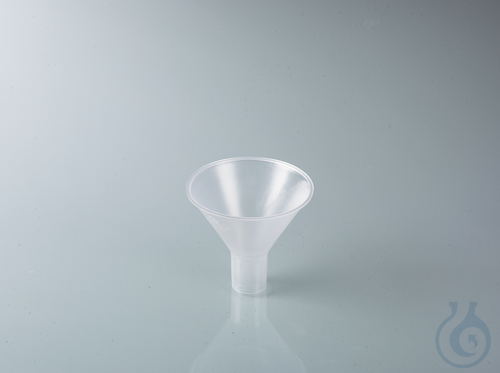 Powder funnel, PP, outer-Ø 80 mm, outlet-Ø 21 mm