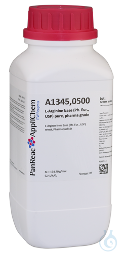 L-Arginine base (Ph. Eur., USP) pure, pharma grade - Luminix Health