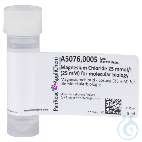Magnesium Chloride 25 mmol/l (25 mM) for molecular biology - Luminix Health