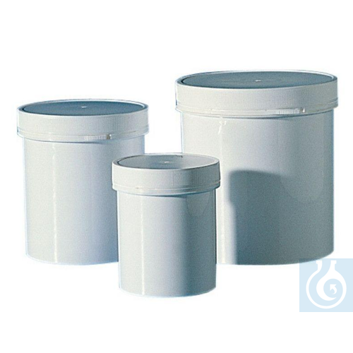 Cylindrical jars 1000 ml, PP, Ø 110 x H 120 mm, mouth 110 mm - Luminix Health