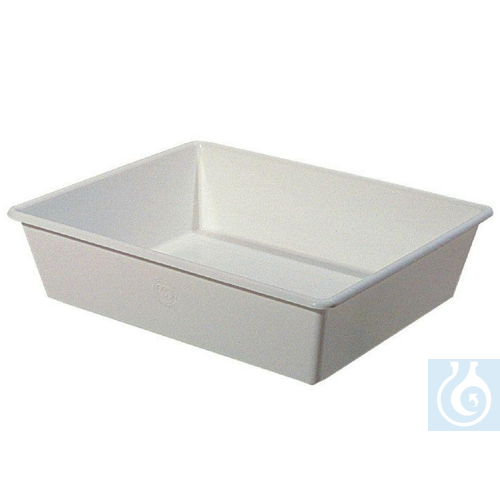 Laboratory trays, white ABS, dimension L x W x H : : 200 x 150 x 80 mm - Luminix Health