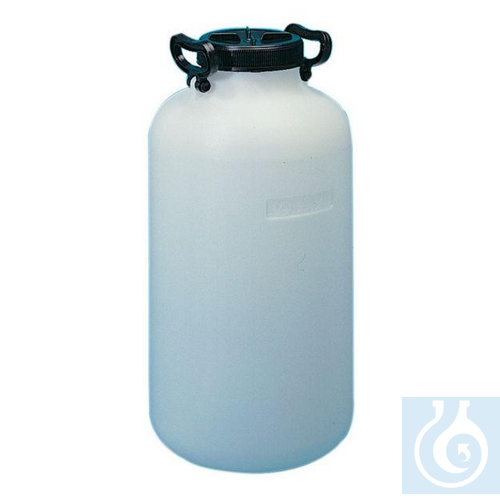 Carboy HDPE 15000 ml Ø 240 x H 460, mouth 115 mm, with inner cap - Luminix Health