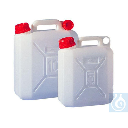 Jerrycan 30 litre, HDPE, L x W x H = 195 x 355 x 550 mm, mouth = 44 mm - Luminix Health