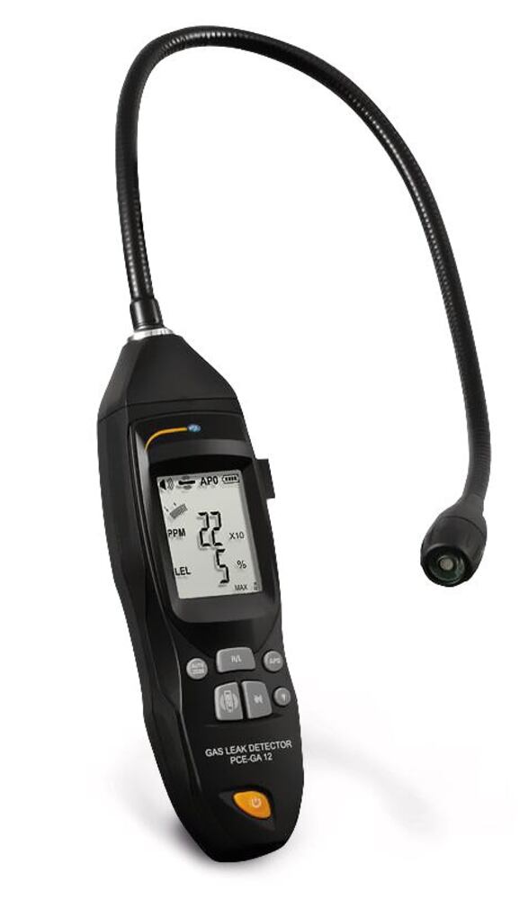 Gas detector PCE-GA 12 with measurement data display