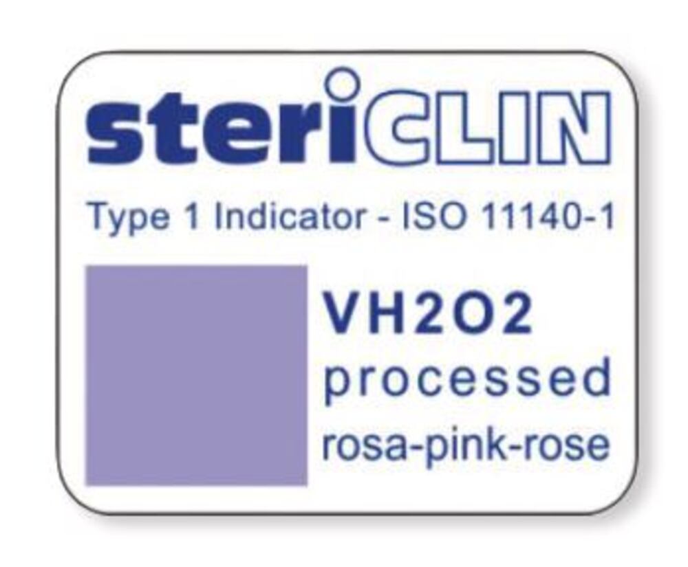 stericlin documentation labels, PLASMA (VH2O2) indicator, 25×20 mm, sheet