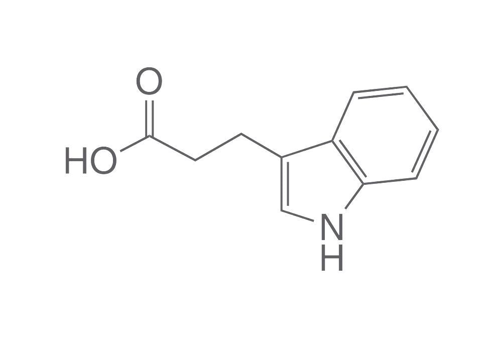 Indole-3-propionic acid, min. 98 %, for biochemistry, 10 g, glass - Luminix Health