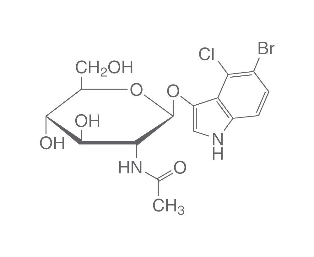 5-Bromo-4-chloro-3-indoxyl-N-acetyl-β-D-glucosaminide, 25 mg, >=99,5 % - Luminix Health