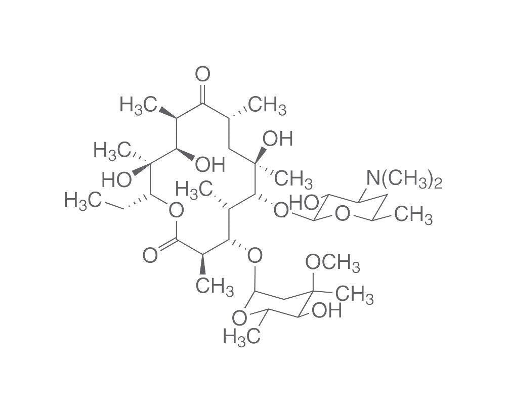 Erythromycin, min. 93 %, for biochemistry, 5 g, glass - Luminix Health