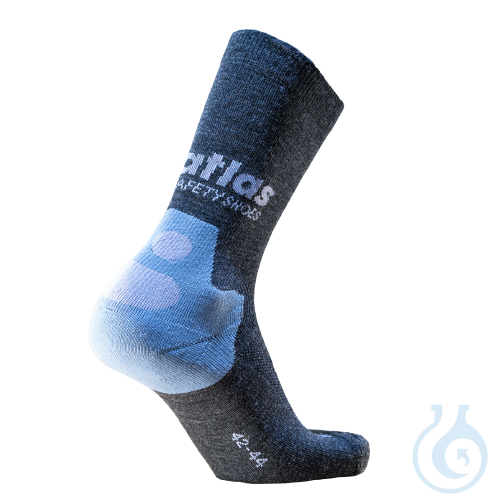 ATLAS All Seasons Workwear Sock - Gr. 35-38, grey/lightgrey - Luminix Health