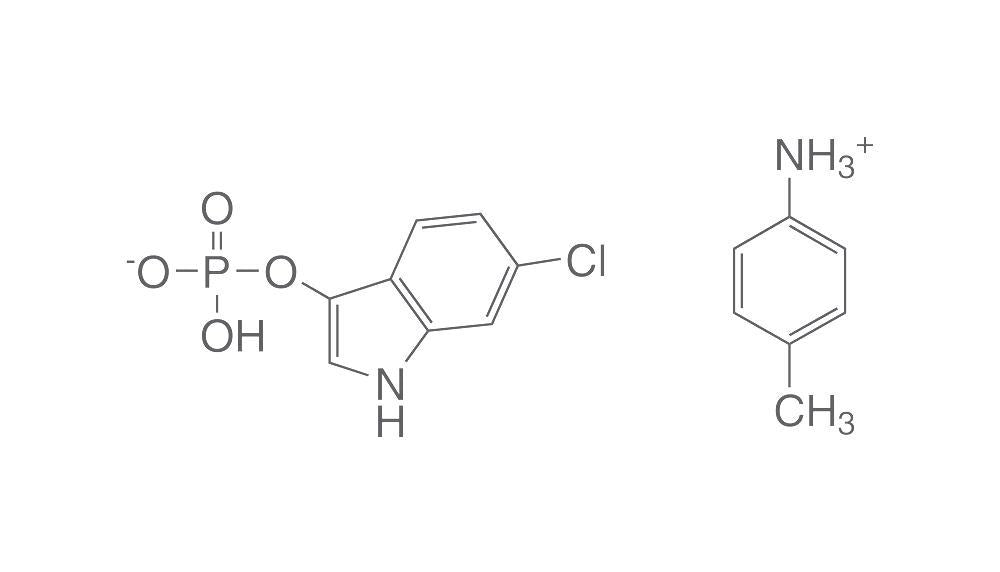 6-Chloro-3-indoxyl phosphate p-toluidine salt, 50 mg, >=98 %, for biochemistry - Luminix Health