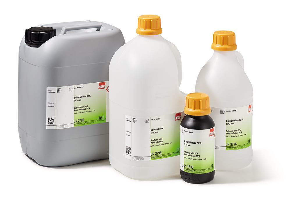 Sulphuric acid 96 %, techn., 1 l, plastic - Luminix Health