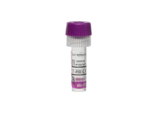 MiniCollect® tubes 0.25 / 0.5 ml K2E K2EDTA lilac