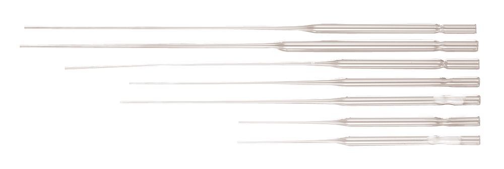 Pasteur pipettes, without cotton stopper, lime-soda clear glass, total L 350 mm - Luminix Health