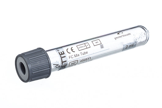VACUETTE® FC Mix tube 2 ml 13x75 grey cap-wei