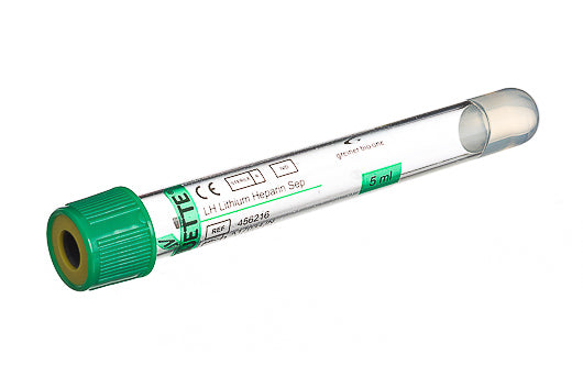 VACUETTE® tube 5 ml LH lithium heparin separator