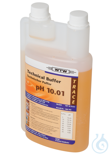 TEP 10 TRACE/25, Technical buffer solution pH = 10.01; Box with 25 bottles with