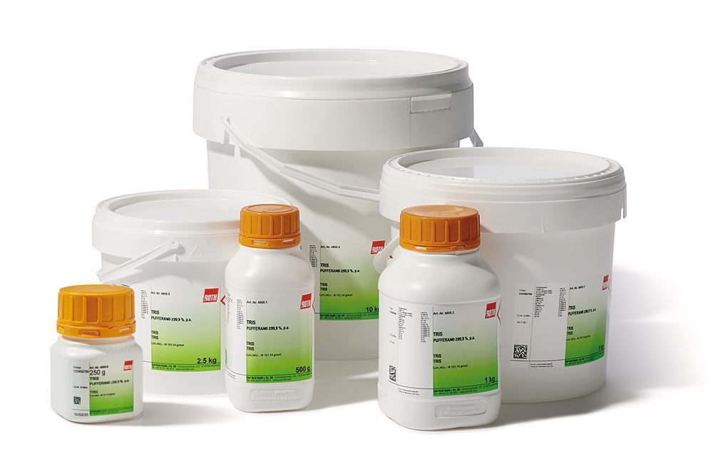TRIS, PUFFERAN®, min. 99.9 %, p.a., 250 g, plastic - Luminix Health