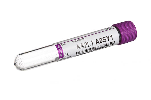 VACUETTE® tubes 9 ml K3E K3EDTA 16x100 lilac cap