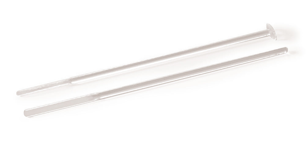 Stirring spatula, PS, overall L 120 mm, Without mixing plate, sheet, L 30 xW 3mm - Luminix Health